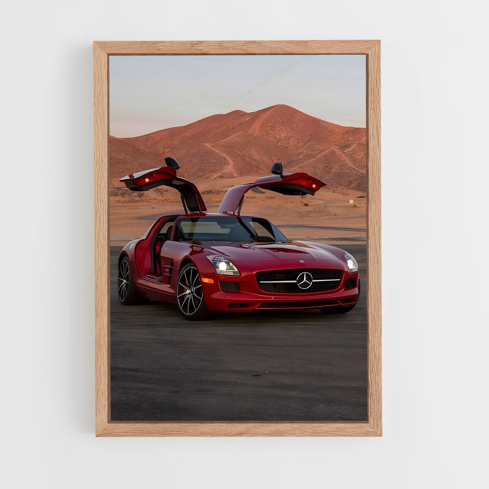 Poster Rouge Racing – affiche Mercedes (vue 4)